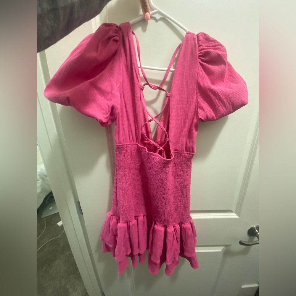 Pink Ruffle Dress - Picture 3 of 4
